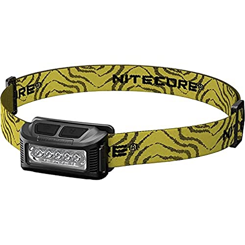 Nitecore NU10 schwarz - kompakte Stirnlampe, Weißlicht, Rotlicht, über USB ladbar, Uni von Nitecore