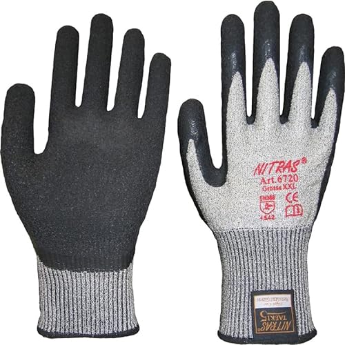 Nitras 6720-L TAEKI 5 Schnittschutz Handschuh, Latex Beschichtung, L(8) Größe von Nitras