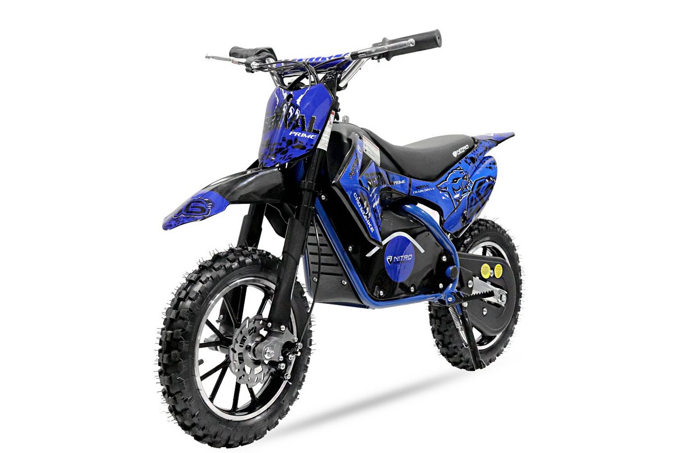 Nitro Motors Dirt-Bike Elektro 500W Eco mini Kinder Dirtbike Serval 10 Pocketbike Crossbike, 1 Gang, Automatikschaltung" von Nitro Motors