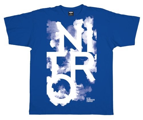Nitro Kinder T-Shirt INK BLOT, true blue, L von Nitro