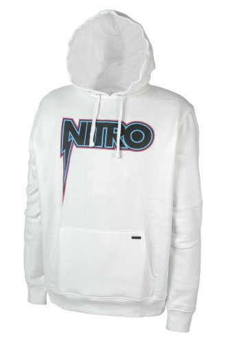 Nitro Snowboards Herren Kapuzensweat Shocker Hoodie, White, S von Nitro