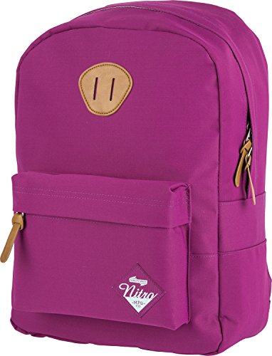 Nitro Urban Classic, Old School Daypack mit gepolstertem Laptopfach, urbaner Streetpack, Alltagsrucksack, Schulrucksack, Schoolbag, Grateful Pink, 20 L von Nitro