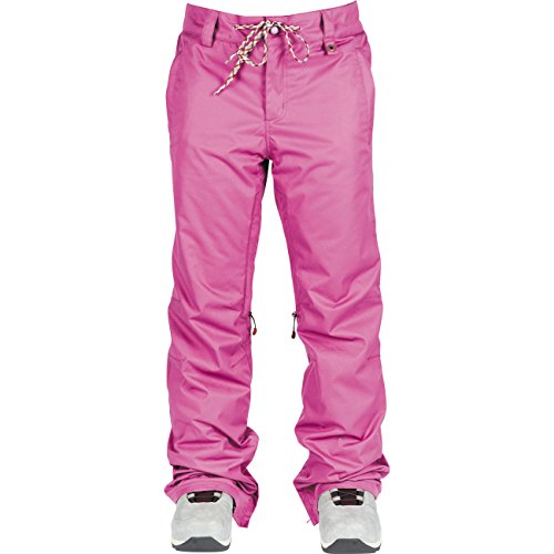 Nitro Snowboards Damen Whistler 19 Snowboardhose Damenskihose Boyfriend fit warm wasserabweisend atmungsaktiv vollversiegelte Nähte Outerwear Hose, Smkd Pink, L von Nitro