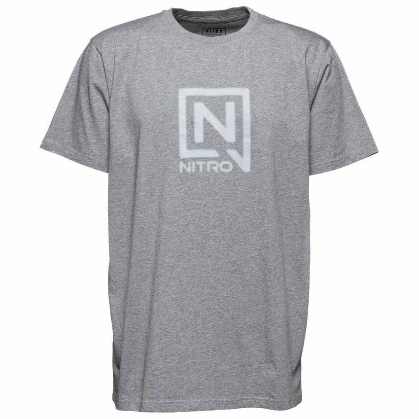 Nitro Blur Short Sleeve T-shirt Grau S Mann von Nitro