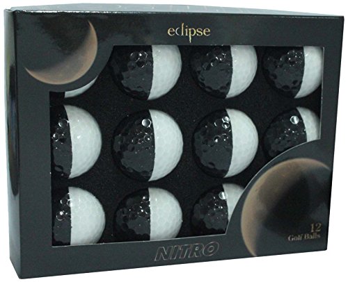 Nitro Eclipse Golfbälle, Weiß/Schwarz von Nitro