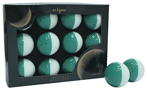 Nitro Eclipse Golfbälle, Weiß/Grün von Nitro