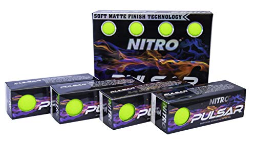 NITRO's Pulsar Golfbälle (12 Stück), Limettengrün von Nitro