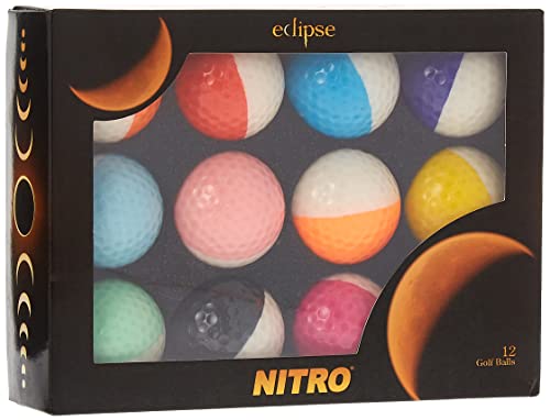 Nitro Golfbälle Eclipse, 12 Stück, Sortiert, 12 Count von Nitro