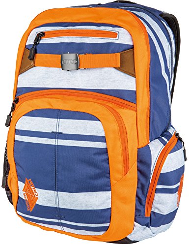 Nitro Hero Pack / großer trendiger Rucksack Tasche Backpack / mit gepolstertem Laptopfach und weiteren tollen Features / Heather Stripe / 37L von Nitro