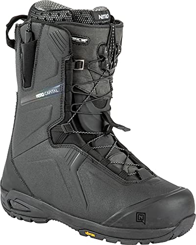 Nitro Herren Capital TLS '22 Premium Highend Comfortable Snowboardschuhe Snowboardboot, Black-Iridium, 280 von Nitro