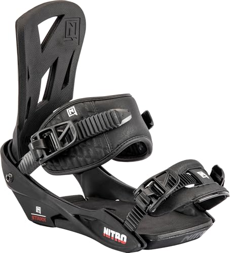 Nitro Herren STAXX '23 Snowboard Bindung Snowboardbindung, Black, M von Nitro