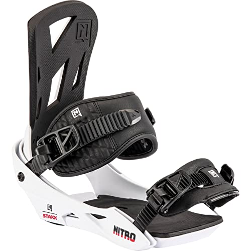 Nitro Herren STAXX '23 Snowboard Bindung Snowboardbindung, White, L von Nitro