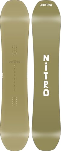 Nitro Herren Snowboard BASHER Board ´25, Quiver Series, Asymmetrical Twin Shape, Flat Camber, All Mountain, Wide, 158 von Nitro