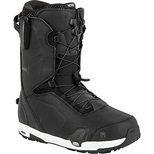 Nitro Herren Snowboards Profile TLS 23 All Mountain Freeride Freestyle Highend Premium Schnellschnürsystem Step On Boot Snowboardboot, Black, MP 26,0 // EU 40 // US 8 von Nitro