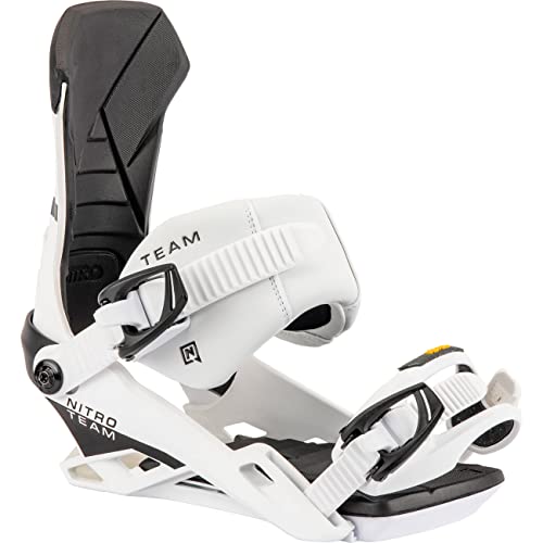 Nitro Herren Team '23 All Mountain Freestyle Freeride Bindung Snowboardbindung, White, M von Nitro