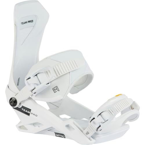 TEAM PRO '24 All Mountain Freestyle Profi Bindung Snowboardbindung, PRO WHITE, L von Nitro