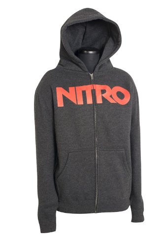 Nitro Kinder Zip Kapuzensweatshirt STANDARD, charcoal heather, S von Nitro