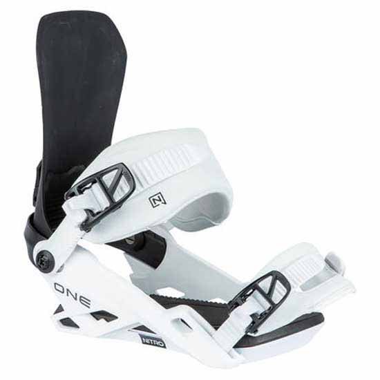 Nitro One Snowboard Bindings Weiß L von Nitro