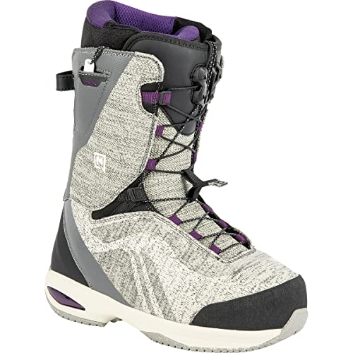 Nitro Snowboards Damen Ronda TLS '23 Leichter Snowboardschuh Snowboardboot mit Schnellschnürsystem Allround Freestyle Freeride Softboot Warm Boots Split Board Boot Women, HEATHER GREY von Nitro