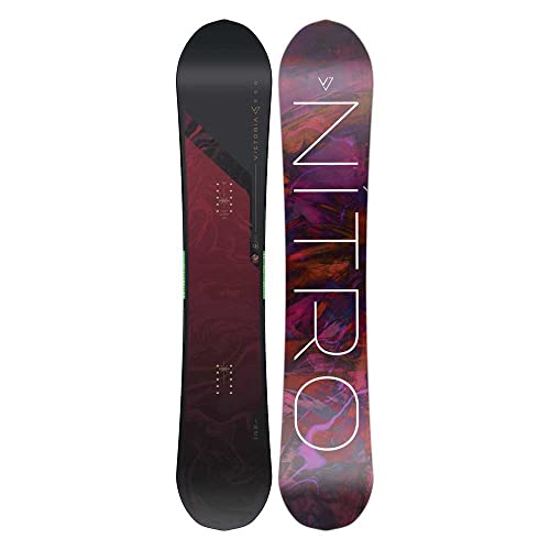 Nitro Snowboards Damen Victoria PRO ´23, Freerideboard, Directional, Trüe Camber, Mountain, leicht durch KOROYD Core Technologie von Nitro