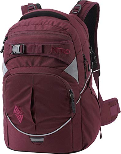 Nitro Superhero Schulrucksack, Rucksack, abnehmbarer Hüftgurt, robuste Bodenplatte, Thermotasche, 30 L von Nitro