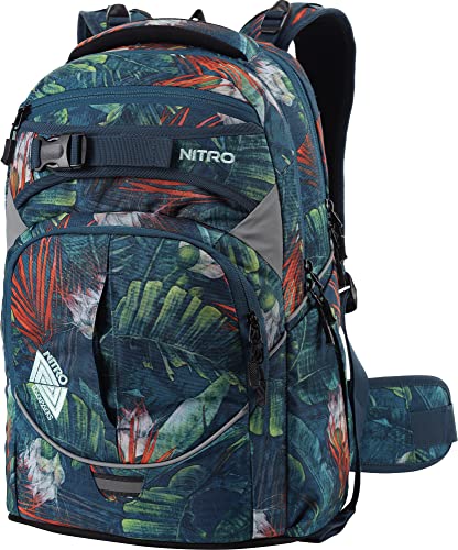 Nitro Superhero Schulrucksack, Rucksack, abnehmbarer Hüftgurt, robuste Bodenplatte, Thermotasche, 30 L von Nitro