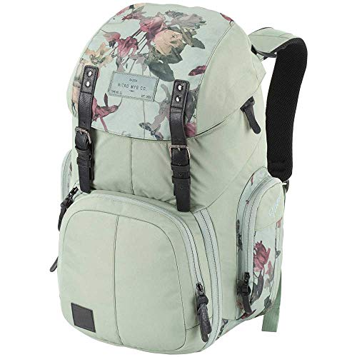 Nitro Weekender Alltagsrucksack mit gepolstertem Laptopfach, Schulrucksack, Wanderrucksack, inkl. Nassfach, 42 L, Dead Flower von Nitro