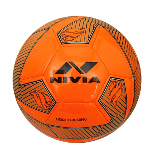 NIVIA Unisex-Adult DOM08 Ball, Orange, 5 von Nivia