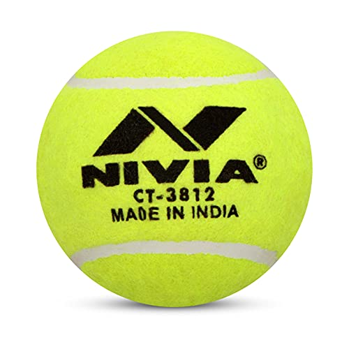 Nivia Heavy Tennisball Cricketball, Gelb, 6 Stück von Nivia