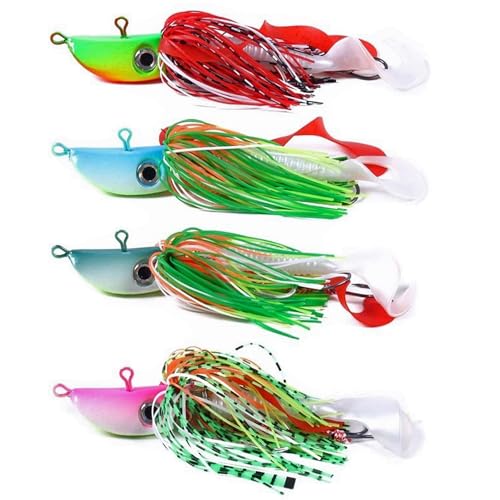 Njord Kalastus Norwegen Gummifische mit Jigkopf 12cm 4 Stück (40g) Gummifisch Dorsch mit Doppel Twisterschwanz und 2 Angsthaken | 3D Auge Raubfisch Köder Set Norwegen Köder (40g) von Njord Kalastus