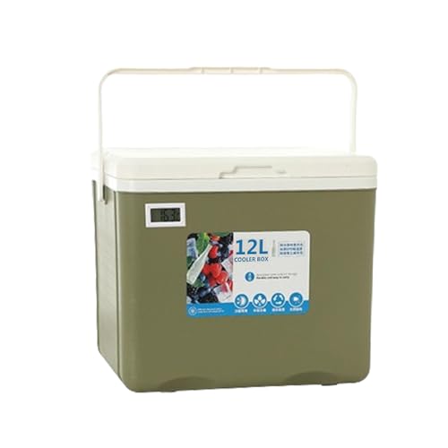 Isolierte Aufbewahrungsbox | 12L Heiß Kalt Auto Kühlbox für Lebensmittel | Eisspeicherung Lebensmittelbehälter für Picknick Angeln auf Obst, Muttermilch, Saft, Getränke, Milch von Nkmujil