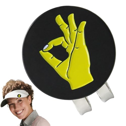 Nmkeqlos Golfball-Marker-Hutclip, magnetischer Golfball-Marker - Edelstahl-Golfballhalter-Clip | Golf-Halter-Clip, magnetische Golf-Marker-Halter, multifunktional, magnetisch für von Nmkeqlos