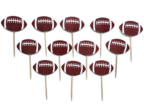 No Huddle Cupcake Topper American Football Deko 16er und 24er Sets Superbowl (American Football 24er-Pack) von No Huddle