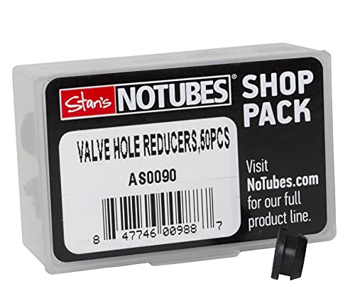 NoTubes Ventil Loch Reducer Shop Laufräder, schwarz, 50 STK von NoTubes