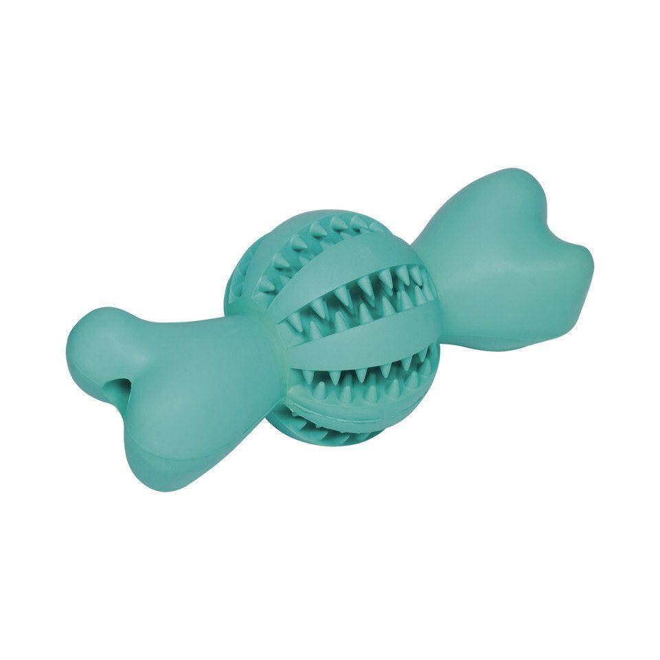 Nobby Kauspielzeug Hundespielzeug Vollgummi Dental Line Ball mit Knochen von Nobby