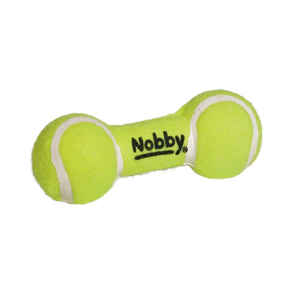Nobby Spielball Tennis Hantel mit Squeaker von Nobby