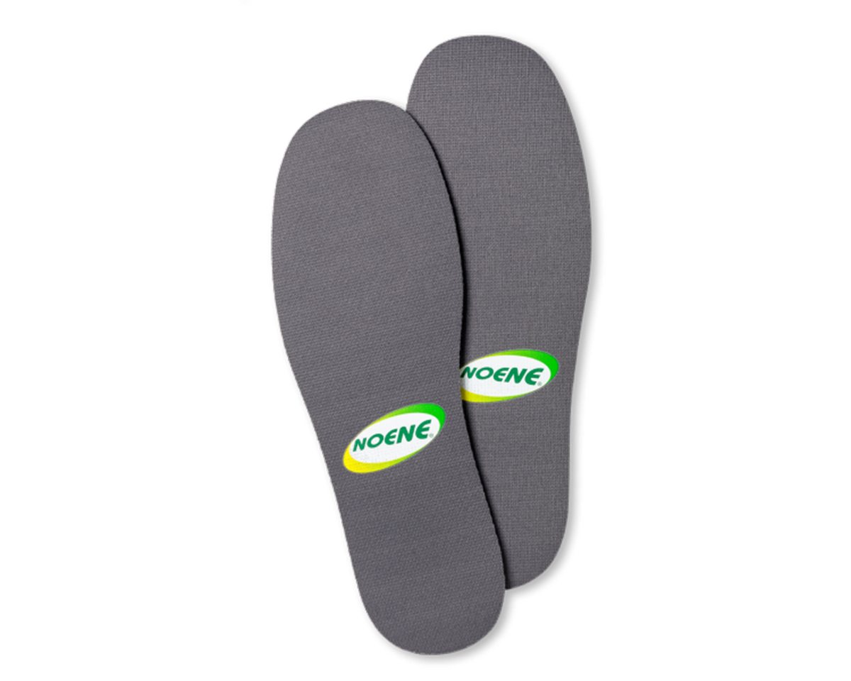 Noene Fuß- und Gelenkdämpfer Universal NO2 - ist 2mm dünn, leicht und ganz flach. Die Sohle ist atmungsaktiv, widerstandsfähig und schnell trocknend von Noene
