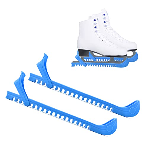 Noewmub Kufenschoner für Eishockeyschlittschuhe, Eishockey Schlittschuhe Kufenschoner, 1 Paar Verstellbare Schlittschuhschützer für Hockey oder Eiskunstlauf (Blau) von Noewmub