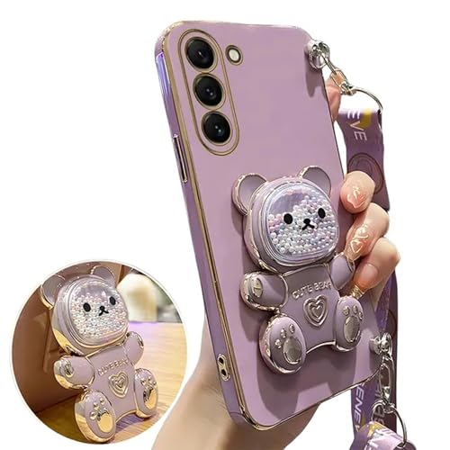 Nogkdyc Für Samsung S24 Hülle TRCKSAND Bear -GETRIEBEN Haft Für Samsung S24 S23 S21 S20 Ultra S21FE-S24-E von Nogkdyc