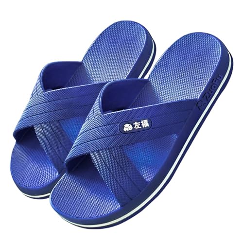 Nogkdyc Herren-Sommerhausschuhe in Übergröße Männerschuhe Extra Große Schuhe Für Hausschuhe Badezimmer Extra Großer Slip-Pantoffeln Dicke Sohle-Kee-Resistente Hausschuhe-A-51 von Nogkdyc