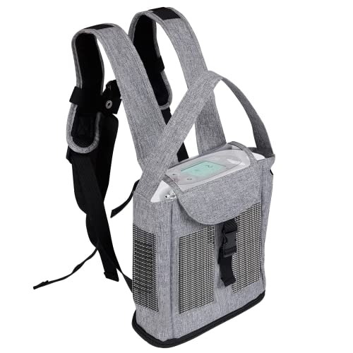Nogsay Tragbarer Sauerstoffkonzentrator Rucksack Kompatibel mit Inogen One G3 G5 und Rove 6,Ultra leichte Sauerstoffmaschine Tragen Mesh Tasche für Reisen im Freien (Grau) von Nogsay