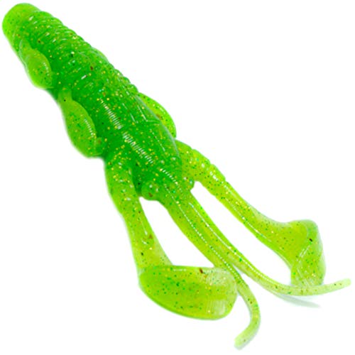 Noike Smokin Dad 7,2cm 5,8g - 6 Gummikrebse, Farbe:Chartreuse UV von Noike