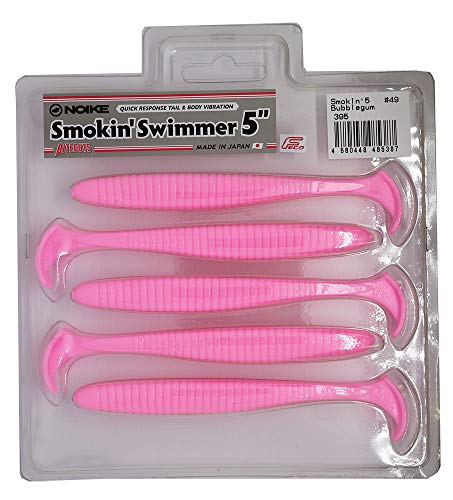 Noike Smokin Swimmer 12,7cm 10g - 5 Gummifische, Noike Farbe:Bubblegum von Noike