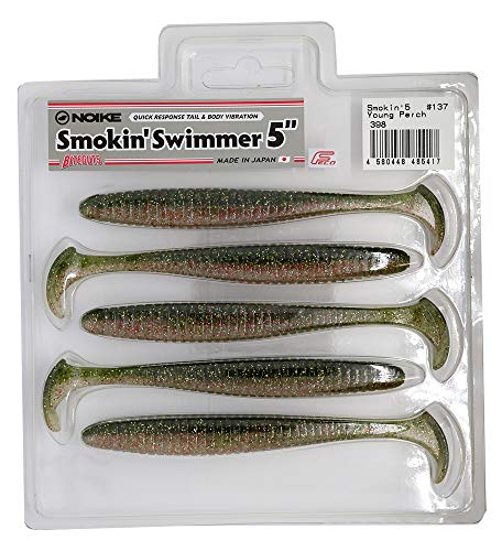 Noike Smokin Swimmer 12,7cm 10g - 5 Gummifische, Noike Farbe:Young Perch von Noike