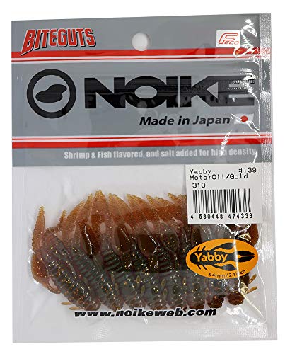 Noike Yabby 4,8cm - 8 Gummikrebse, Farbe:Motoroil Gold UV von Noike