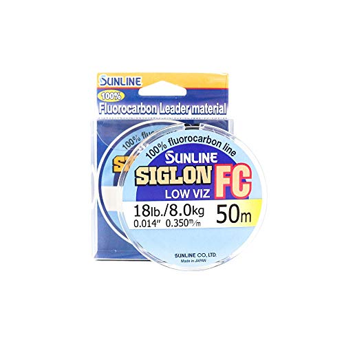 Sunline Siglon FC Fluorocarbon Line 50m 18lb Diameter 0.35 mm (5891) von Sunline