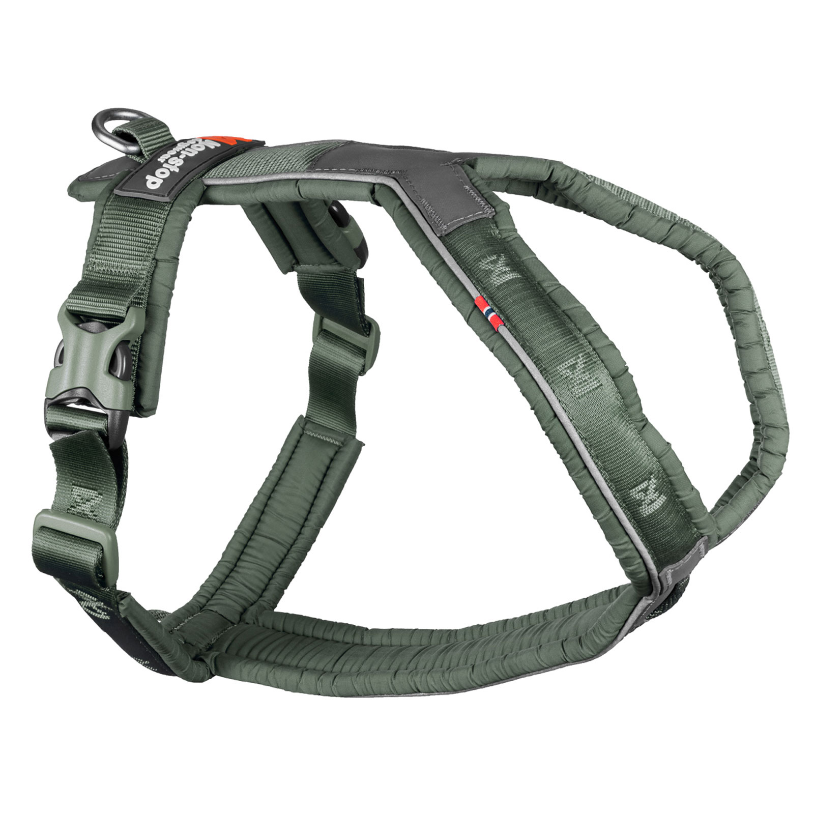 Non-stop dogwear LINE HARNESS 5.0 |217| Führ und Alltagsgeschirr grün von Non-stop dogwear