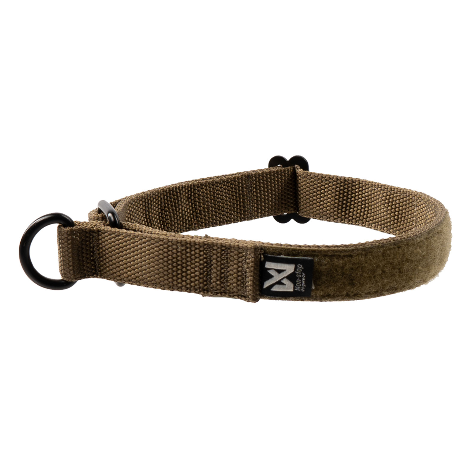 Non-stop dogwear Solid adjustable collar WD olive, one size | 4018 von Non-stop dogwear