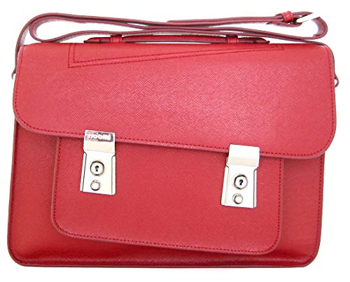 Noomi Ester Bag Professionelle Tasche aus echtem Leder Messenger, 39 cm, Bordeaux (Rot) - 1085PPZL70 von Noomi