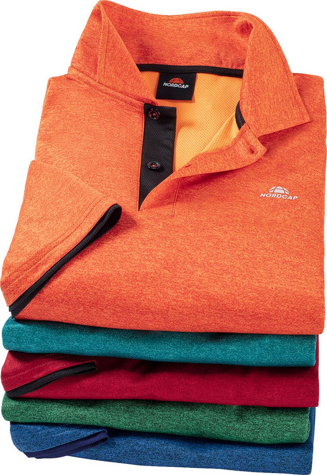 Nordcap Poloshirt (Set, 5er-Pack) aus hochwertigem Funktionstextil mit Mesh-Innenseite von Nordcap